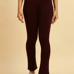 W Women Mid-Rise Loose Fit Trousers-image-23