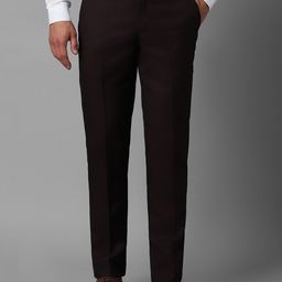 Louis Philippe Men Slim Fit Cotton Trousers-picture-32