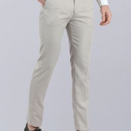 VEI SASTRE Men Mid-Raise Flat Front Smart Slim Fit Formal Trousers-image-72