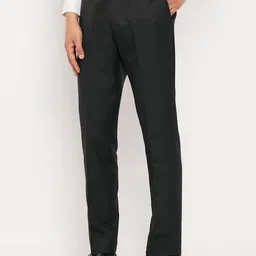 VEI SASTRE Men Mid Rise Smart Slim Fit Plain Formal Trousers-16