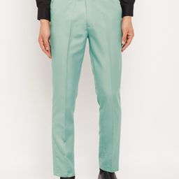 VEI SASTRE Men Smart Slim Fit Formal Trousers-image-72