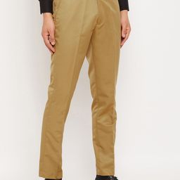 VEI SASTRE Men Smart Slim Fit Formal Trousers-image-89