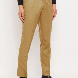 VEI SASTRE Men Smart Slim Fit Formal Trousers-image-41