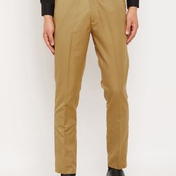 VEI SASTRE Men Mid-Rise Smart Slim Fit Formal Trousers-image-67
