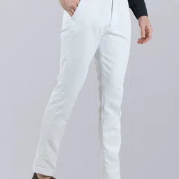 VEI SASTRE Men Mid-Rise plain Smart Slim Fit Formal Trousers-image-69
