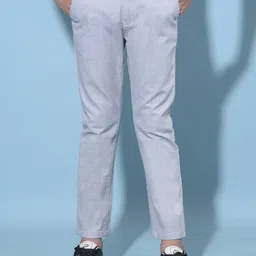 Crimsoune Club Boys Smart Mid-Rise Slim Fit Cotton Trousers-image-53