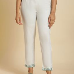 W Women Slim Fit Trousers-image-89