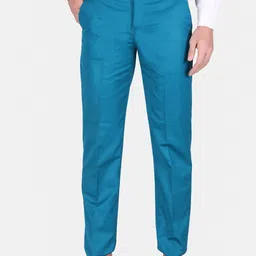 TrulyFeb Men Blue Slim Fit Trousers-picture-17