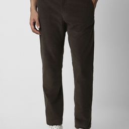 Van Heusen Sport Men Mid Rise Slim Fit Plain Chinos Trousers-image-42