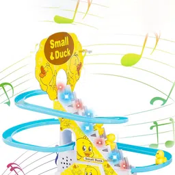 OPINA Kids Musical Duck Track Slide & Climb Stairs Toy-29