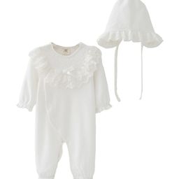 StyleCast Infant Girls White Pure Cotton Rompers-image-89