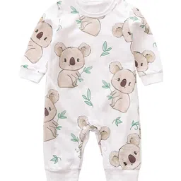 StyleCast Infants White Conversational Printed Cotton Rompers-image-39