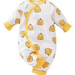 StyleCast Infants White Graphic Printed Pure Cotton Rompers-image-27