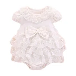 StyleCast White Girls Self Design Cotton Bodysuit-image-31