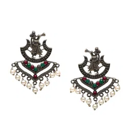 Ozanoo Women Brass-Plated Classic Drop Earrings-22