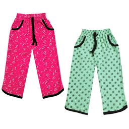 IndiWeaves Girls Pack of 2 Mid-Rise Cotton Printed Capris-picture-42