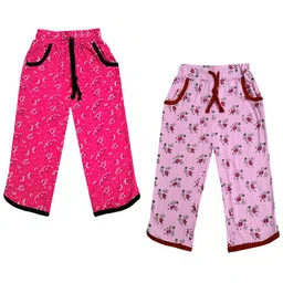 IndiWeaves Girls Pack of 2 Printed Mid-Rise Cotton Capris-image-70