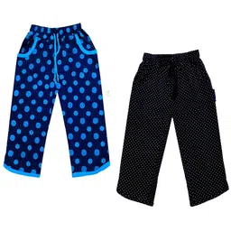 IndiWeaves Girls Pack of 2 Pure Cotton Capris-image-89