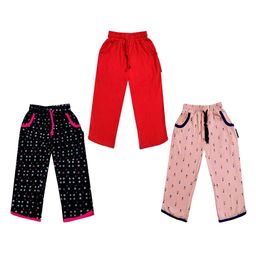 IndiWeaves Girls Pack of 3 Mid-Rise Cotton Printed Capris-image-92