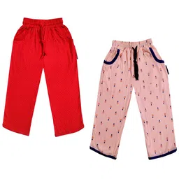 IndiWeaves Girls Pack of 2 Printed Mid-Rise Cotton Capris-image-64