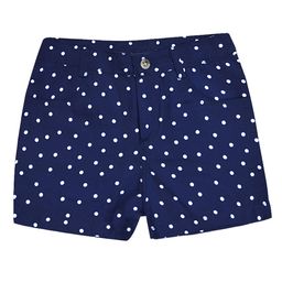 A T U N Girls Navy Blue Printed Shorts-44