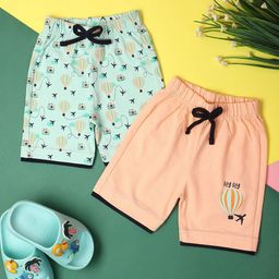 V-Mart Kids Pack Of 2 Printed Cotton Shorts-picture-10