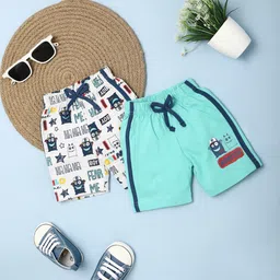 V-Mart Infants Pack Of 2 Mid-Rise Shorts-image-97