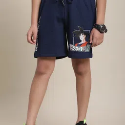 Kids Ville Boys Dragon Ball Z Printed Regular Fit Shorts-picture-39