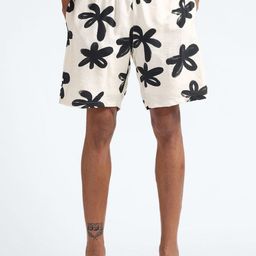 Flying Machine Men Floral Printed Mid-Rise Shorts-image-86