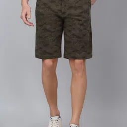 Cantabil Men Floral Printed Shorts-image-86