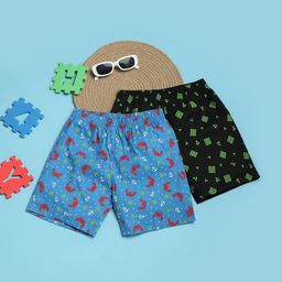 V-Mart Boys Pack Of 2 Printed Regular Fit Shorts-picture-24