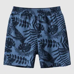 StyleCast Boys Blue Mid-Rise Floral Printed Rapid-Dry Cotton Shorts-picture-11
