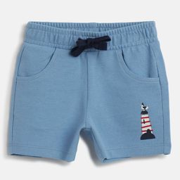 Chicco Boys Washed Printed Shorts-image-73