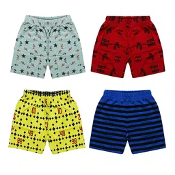 MIST N FOGG Kids Pack Of 4 Printed Cotton Blend Shorts-22