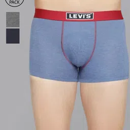 Levis Men Pack Of 3 Assorted Smartskin Technology Cotton Trunks with Tag Free Comfort-036-16