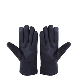 FabSeasons Unisex Blue Solid Touchscreen Enabled Hand Gloves-image-55