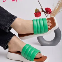 Shoetopia Textured Open Toe Comfort Heels-16