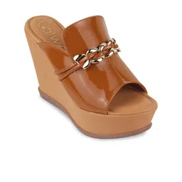 Catwalk Embellished Wedge Heeled Mules-17