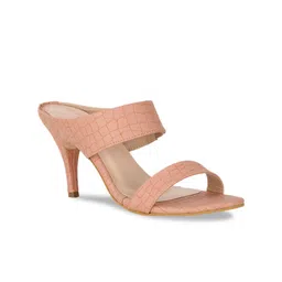 Bruno Manetti Nude-Coloured Textured PU Sandals-22