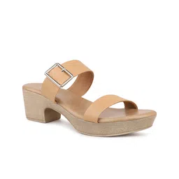 Inc 5 Two Strap Platform Heels With Buckle Deatil-image-34