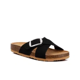 London Rag Open Toe Flats with Buckles-27