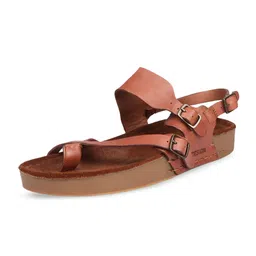 Hidesign PORT BLAIR Leather One Toe Flats With Buckles-16