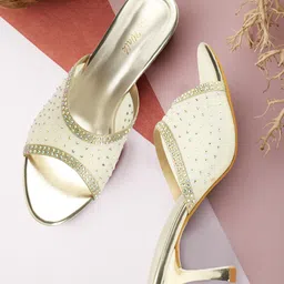 Retro Walk Embellished Block Heels-picture-40