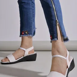 Shoetopia Open Toe Backstrap Comfort Heels-19