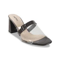 Metro Embellished Block Mules with Buckles-picture-26