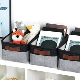 TIED RIBBONS Black Set of 3 Regular Drawer Organiser Organisers-28