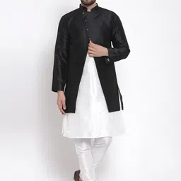 Kaifoo Men White Kurta With Pyjamas-54