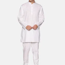 Sethukrishna Men White Pure Cotton Kurta with Churidar-image-38
