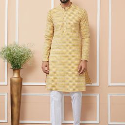 See Designs Men Printed Regular Pure Cotton Kurta with Pyjamas-picture-30