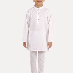 Superminis Boys White Regular Pure Cotton Kurta with Pyjamas-37